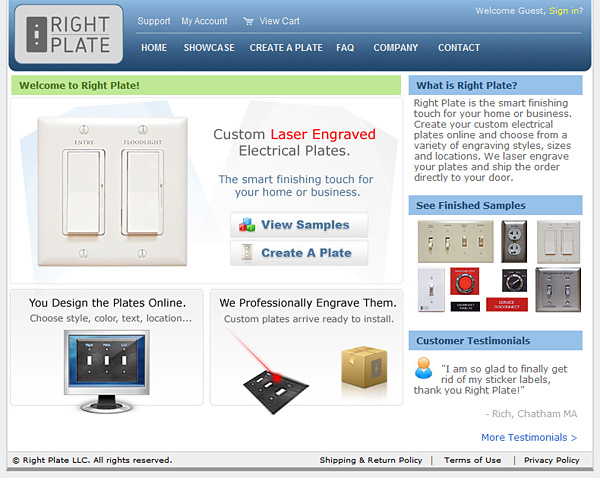 Right Plate Homepage