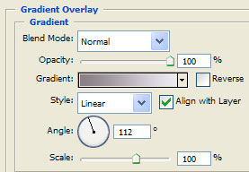 Egg Gradient Overlay Settings
