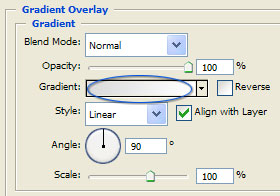 RSS Gradient Overlay Settings