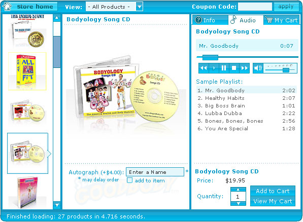 Flash Store Song CD Player