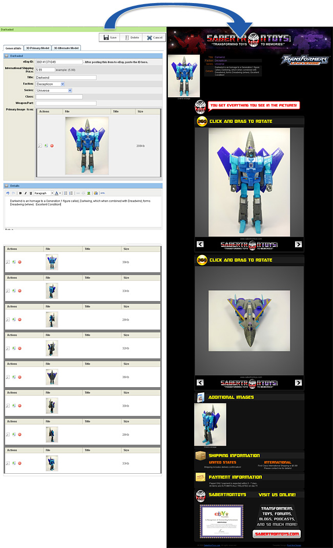 Automatic Ebay Template Generation